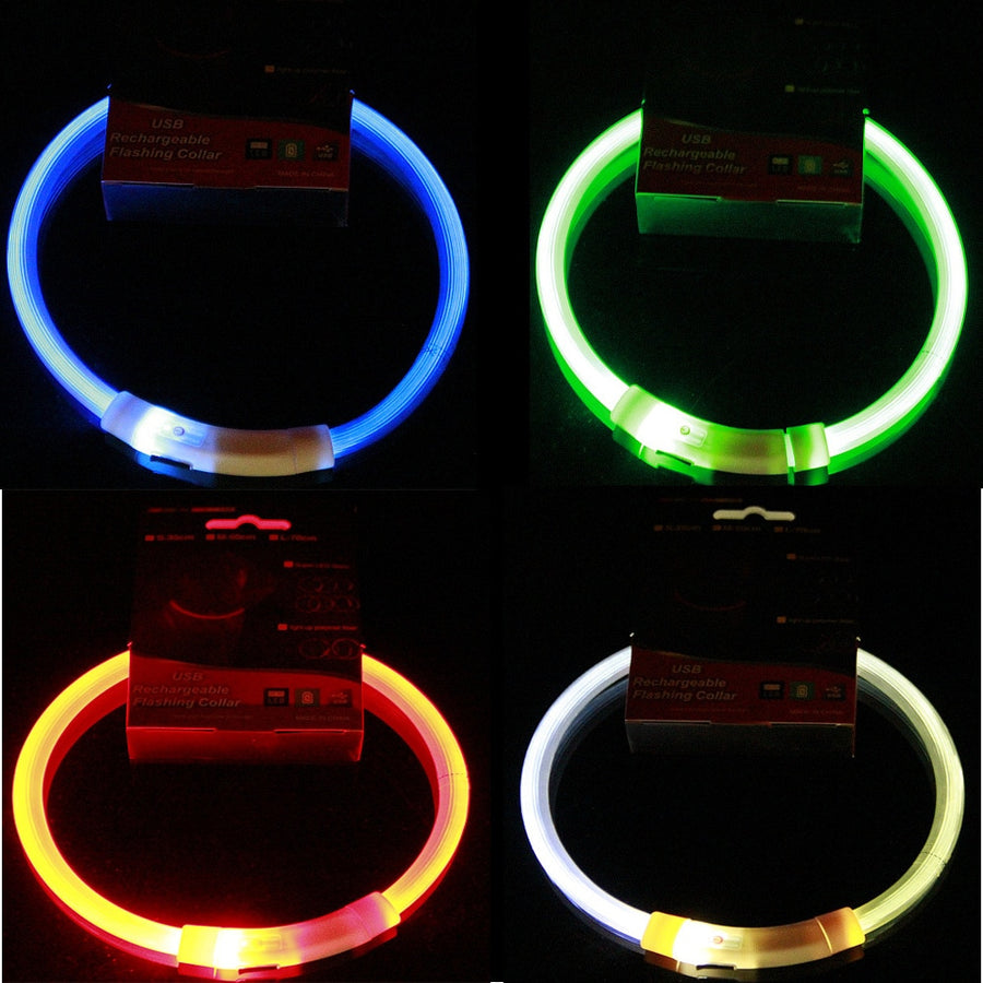 Luminous USB Rechargeable Dog Collars