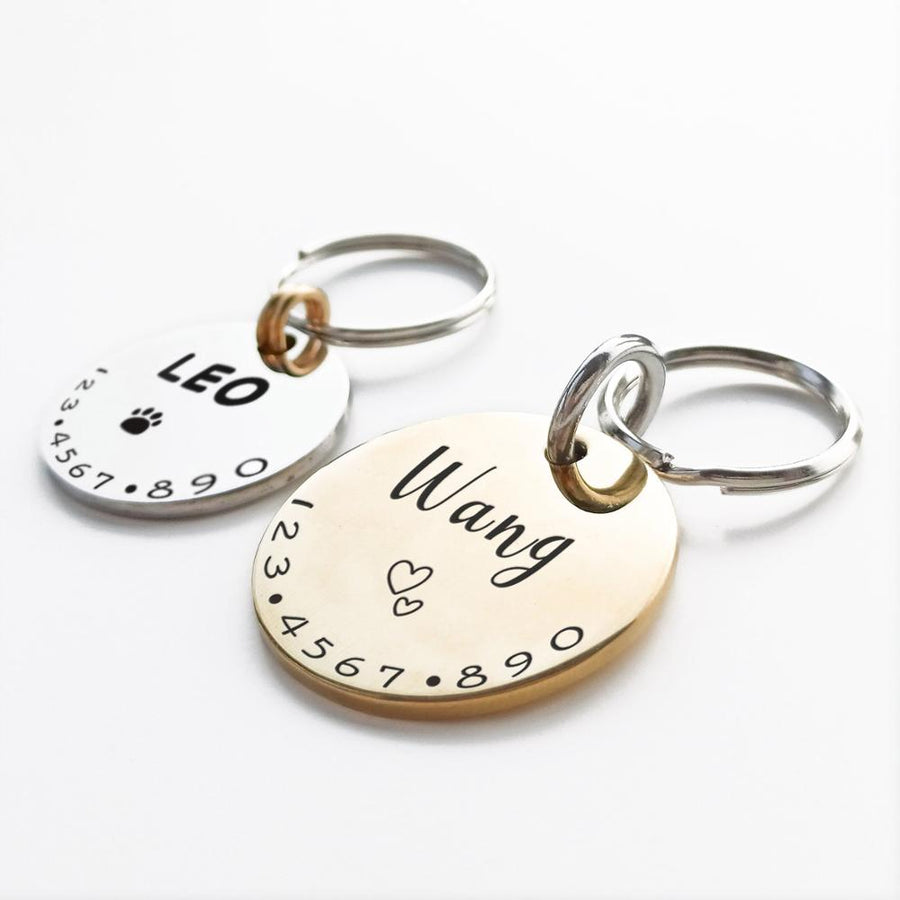 Engraved Customized Cat Collar Tags