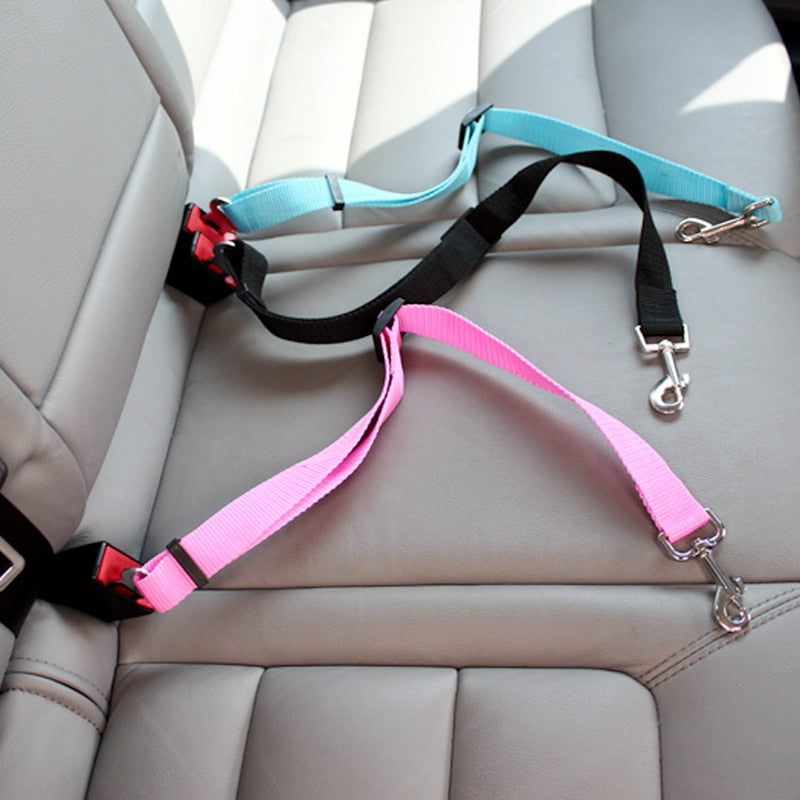Adjustable Car Seat Belt Leashes for Cats